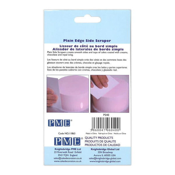 PME Plain Edge Plastic Side Scraper 5" x 3.5"