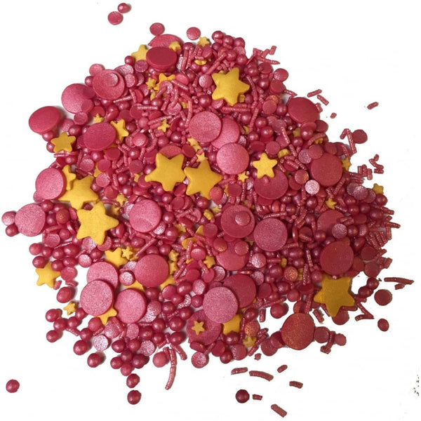 Sprinkletti Raspberry Fizz Blend Edible Sprinkles 100g