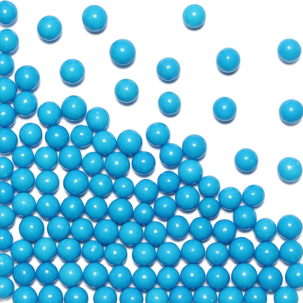 PME Blue - 4mm Sugar Pearls 100g