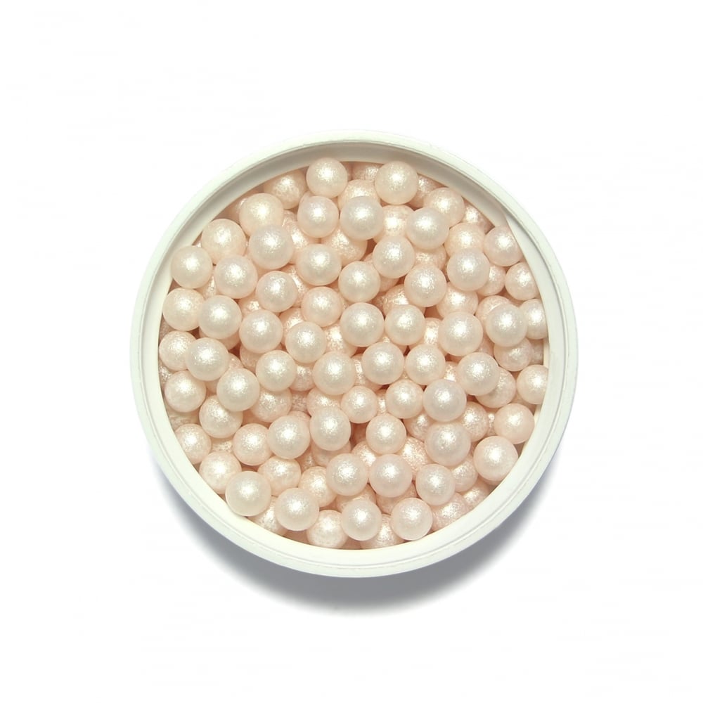 PME Pearlised Blush - 4mm Sugar Pearls 100g