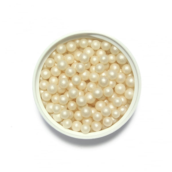 PME Ivory - 4mm Pearlised Sugar Pearls 100g