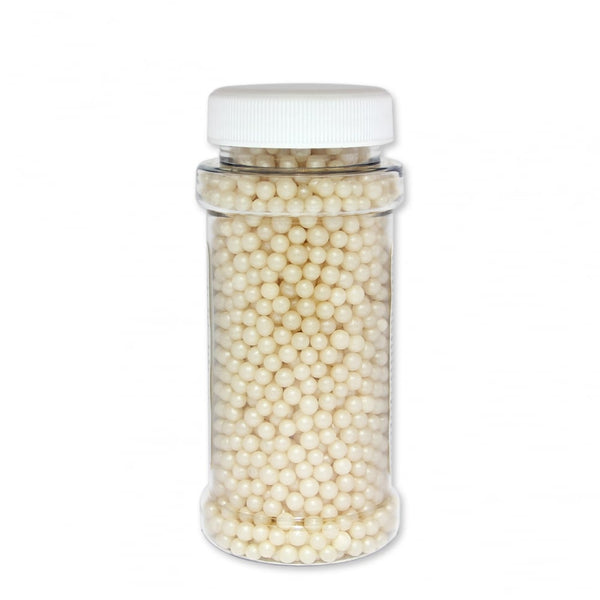 PME Ivory - 4mm Pearlised Sugar Pearls 100g