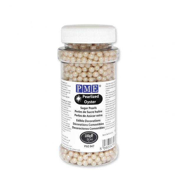 PME Oyster - 4mm Pearlised Sugar Pearls 100g