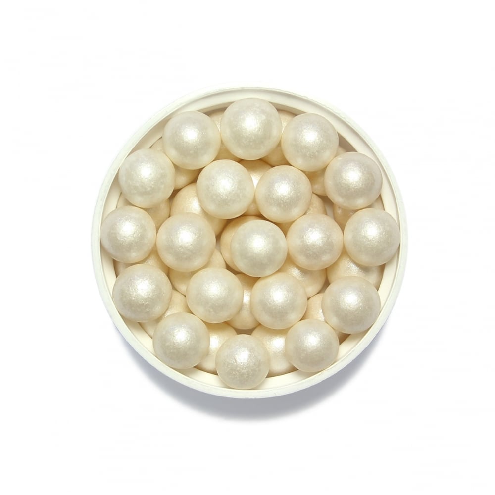 PME White 7mm Sugar Pearls 90g