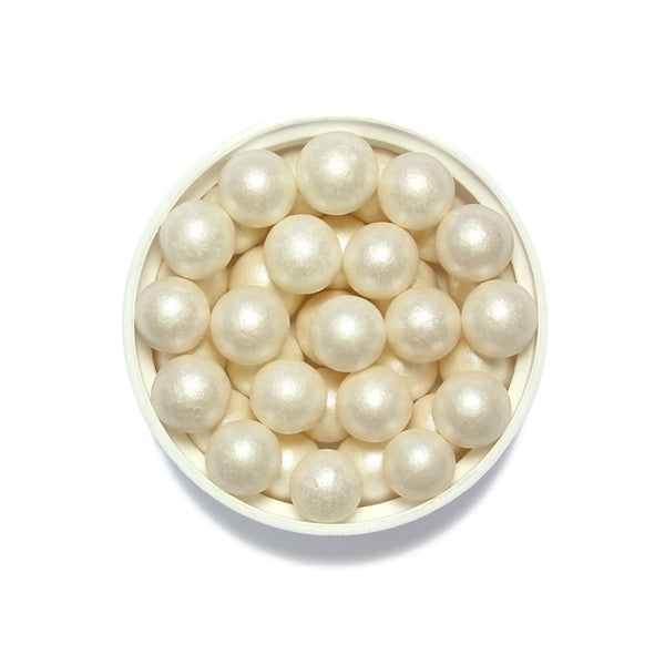 PME White 7mm Sugar Pearls 90g