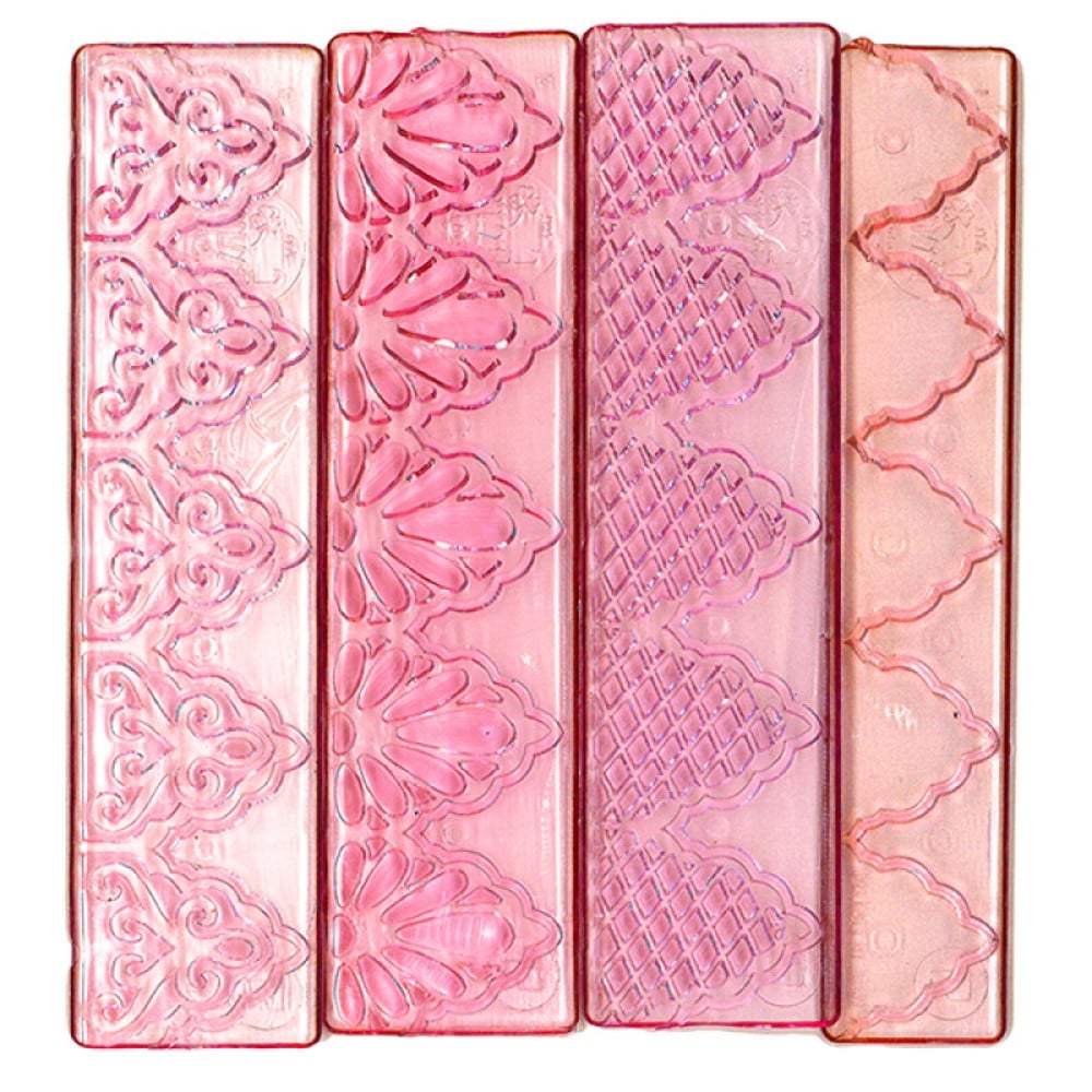FMM Texture Lace 4 Piece Cutter Set 1