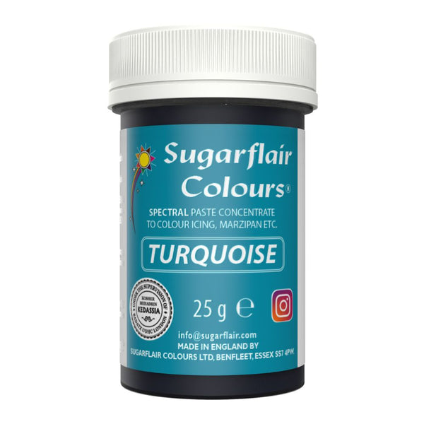 Sugarflair Turquoise - Spectral Paste Concentrate Food Colouring