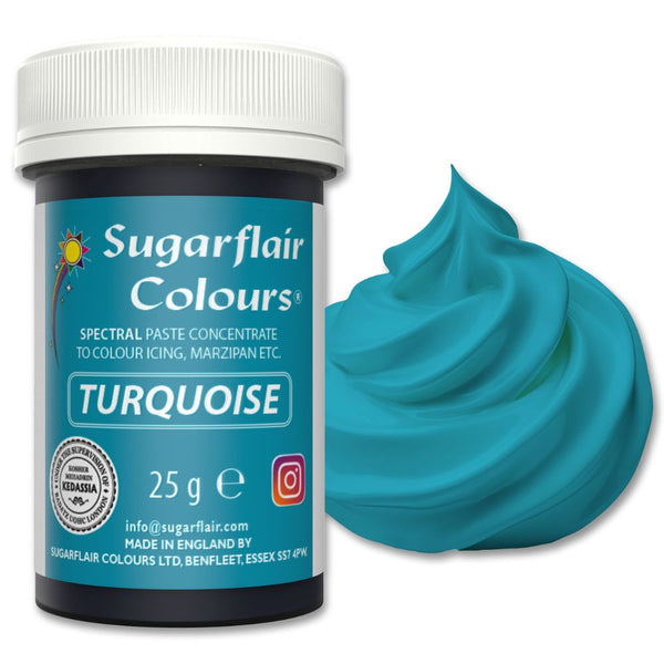 Sugarflair Turquoise - Spectral Paste Concentrate Food Colouring