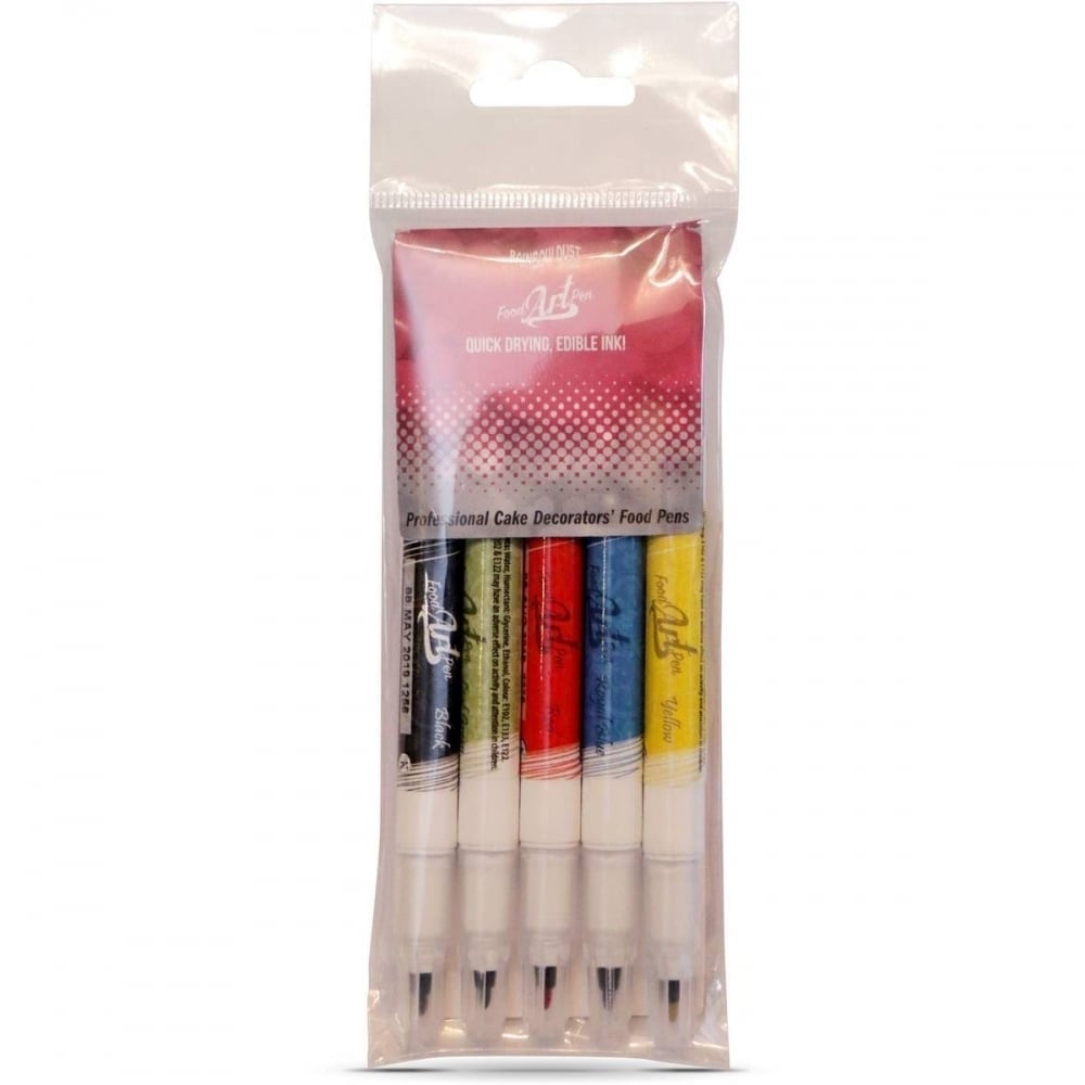 Rainbow Dust Edible Food Art Pen Pack Of 5