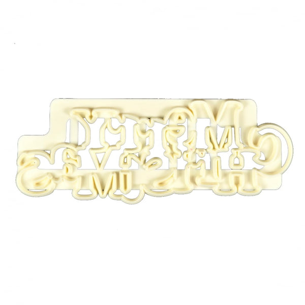 FMM Merry Christmas Curved Words Cutter