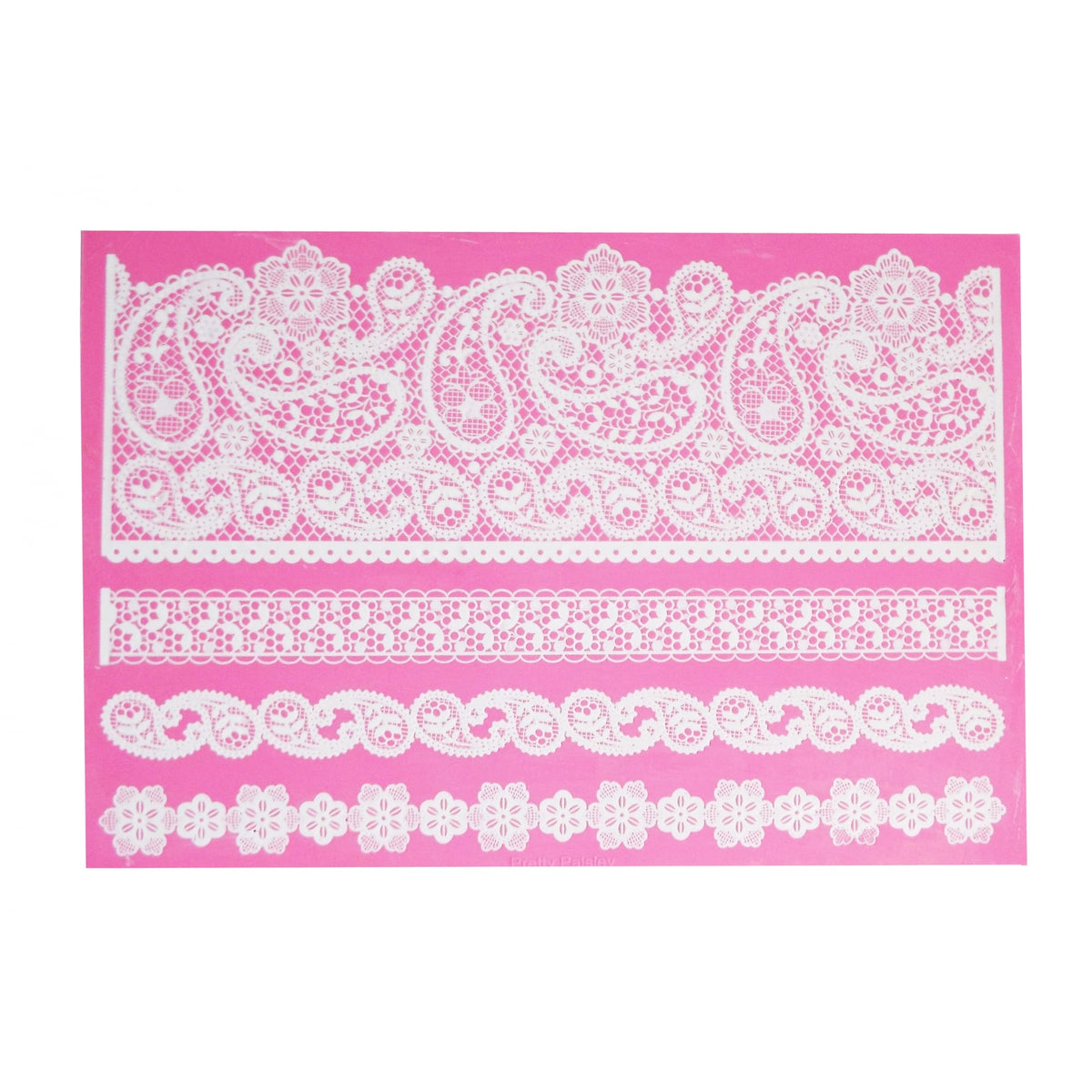 Cake Lace Pretty Paisley - 3D Large Cake Lace Mat