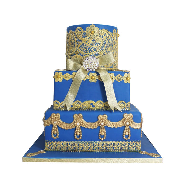 Cake Lace Pretty Paisley - 3D Large Cake Lace Mat