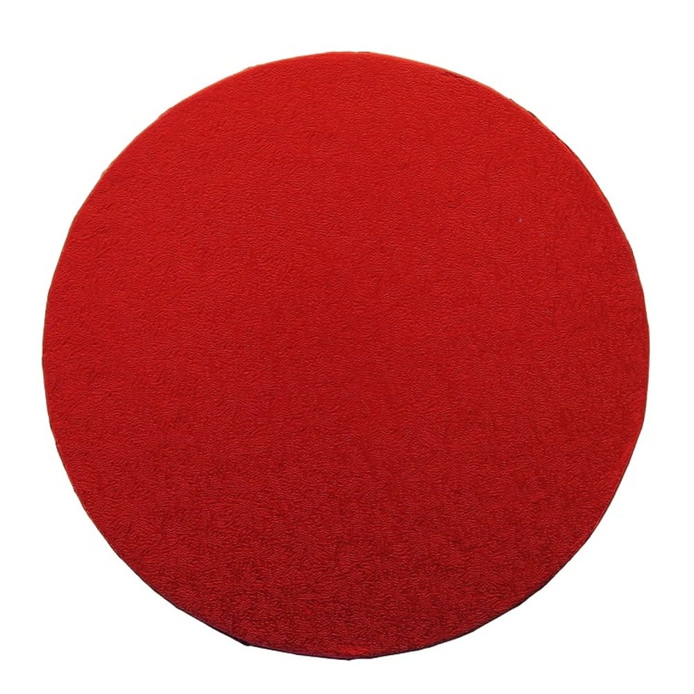 Simply Making Red Round Drum Cake Board