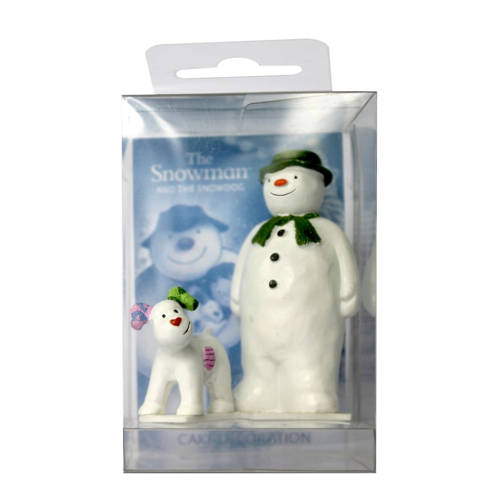 Anniversary House The Snowman And The Snowdog Resin Topper Cake Figure Set