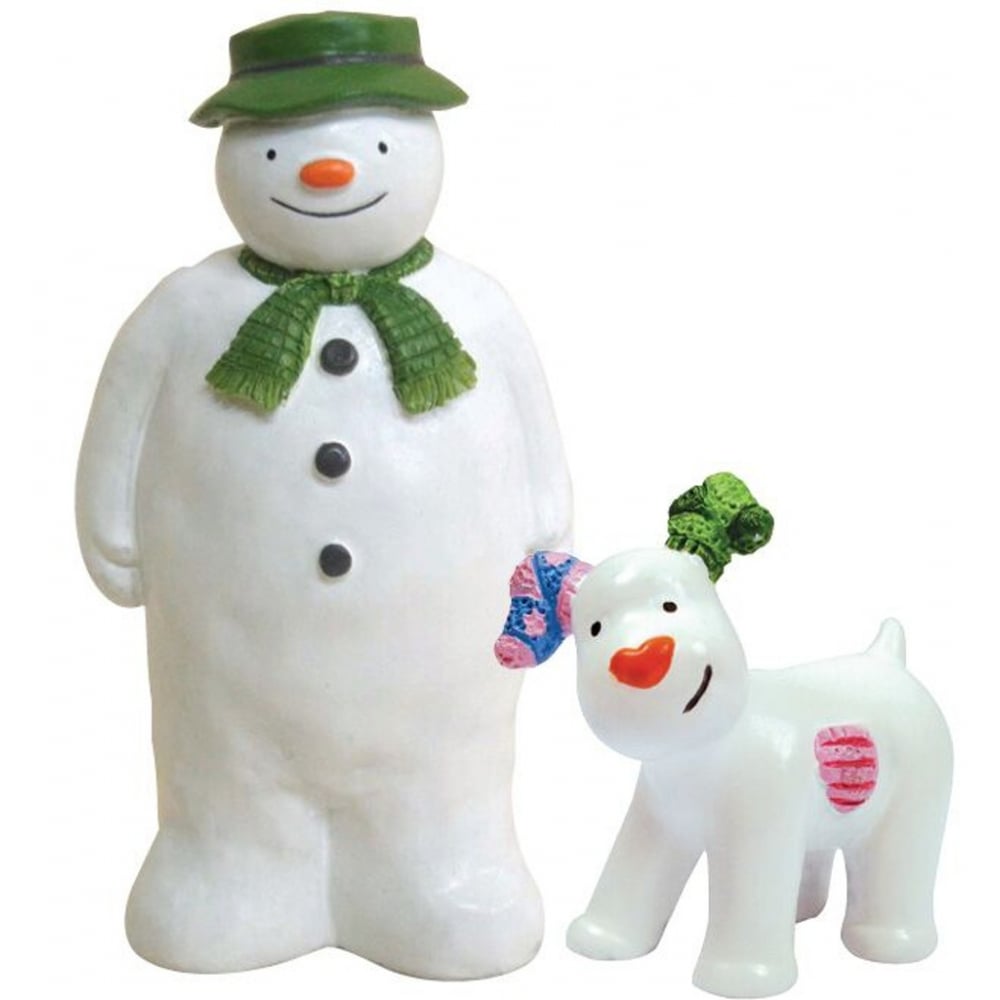 Anniversary House The Snowman And The Snowdog Resin Topper Cake Figure Set
