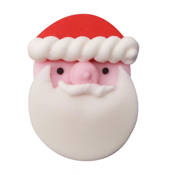 Anniversary House Father Christmas Sugar Toppers x 5