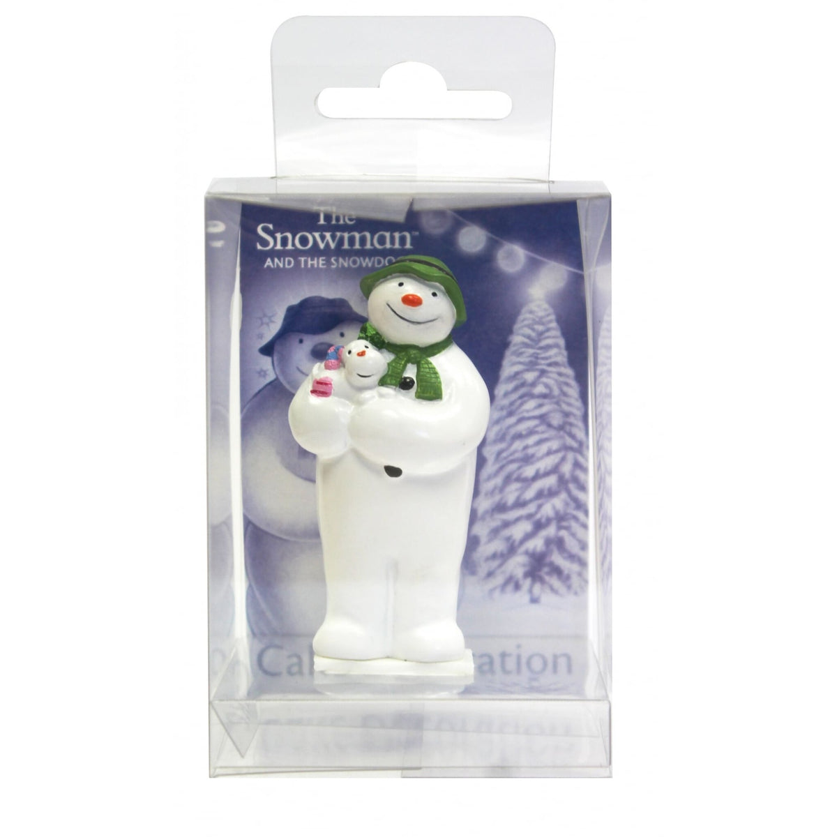 Anniversary House The Snowman Holding The Snowdog Resin Topper