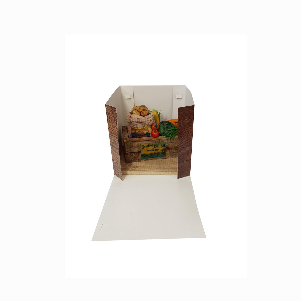 Simply Making Wood Effect Luxury Gloss Finish Extra Deep Cake Box With Window