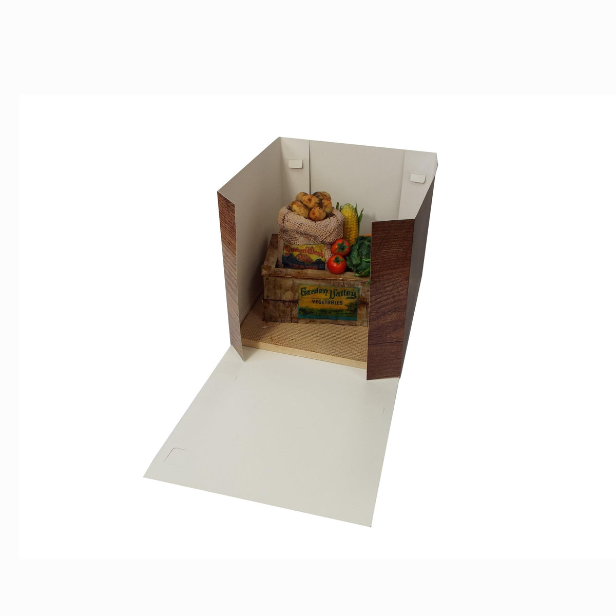 Simply Making Wood Effect Luxury Gloss Finish Extra Deep Cake Box With Window