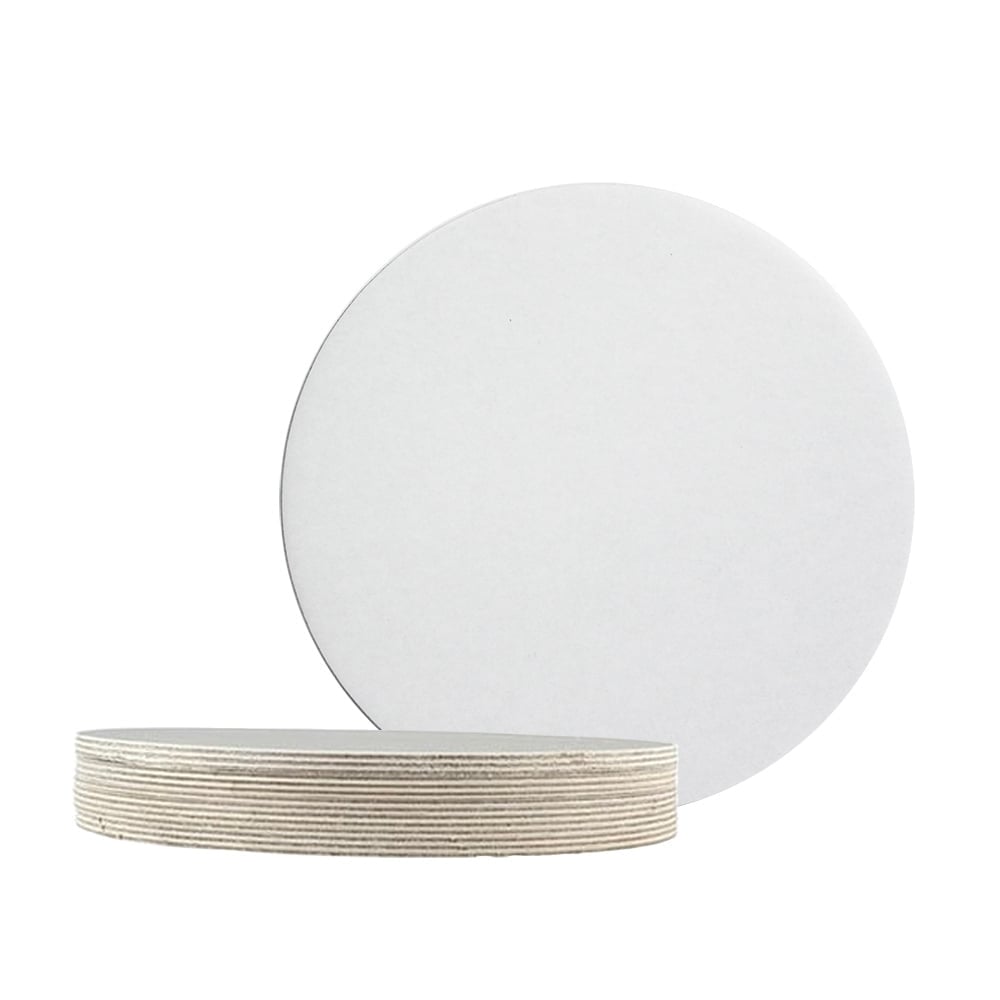 Simply Making White Round Poly-Coated Cake Card