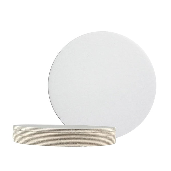 Simply Making White Round Poly-Coated Cake Card