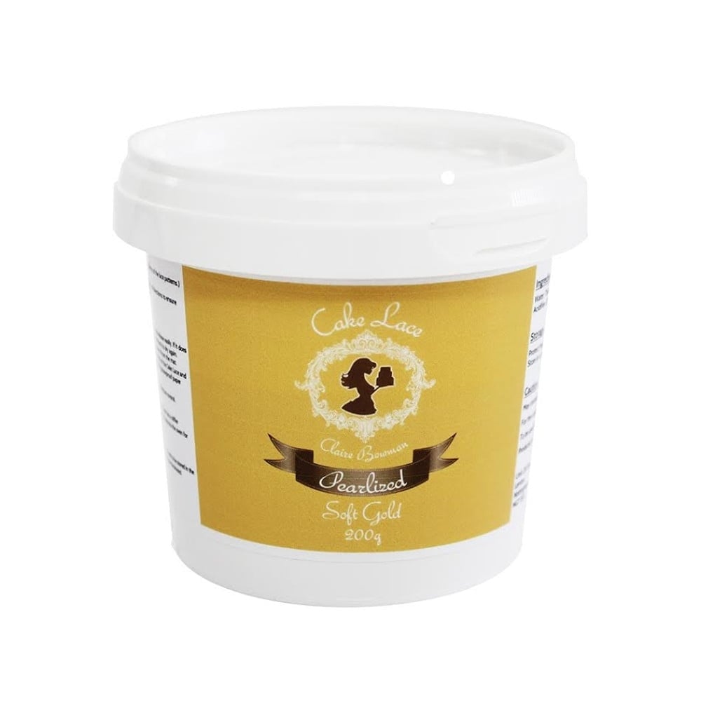 Cake Lace Soft Gold Pearlised Pre-Mixed