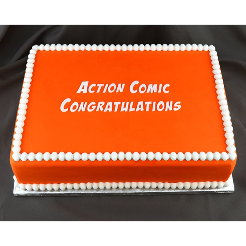 Marvelous Molds Congratulations Action Comic Flexabet Onlay