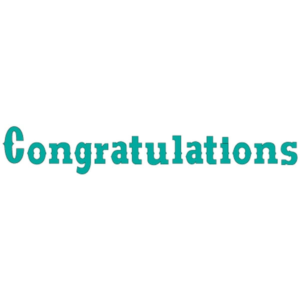 Marvelous Molds Congratulations Western Flexabet Onlay