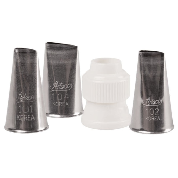Ateco Rose Tube Tips - 4 Piece Set