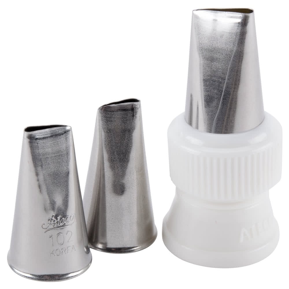 Ateco Rose Tube Tips - 4 Piece Set
