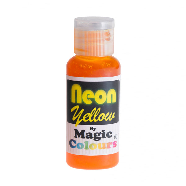 Magic Colours Neon Effect Sugarcraft Gel Colours 32g - Yellow