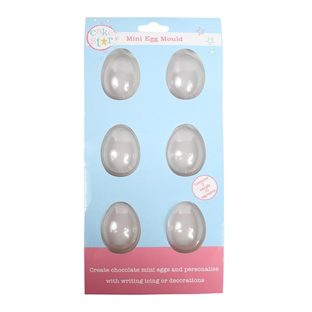 Cake Star Smooth Mini Chocolate Egg Mould x 6