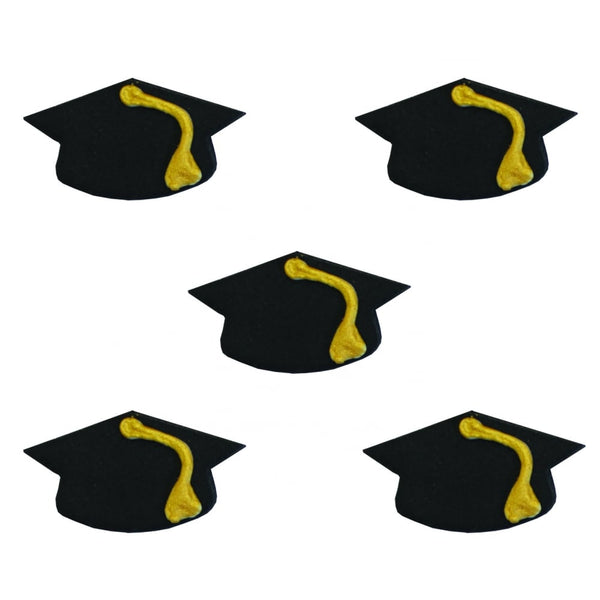Anniversary House Mortarboard Graduation Sugar Toppers x 5