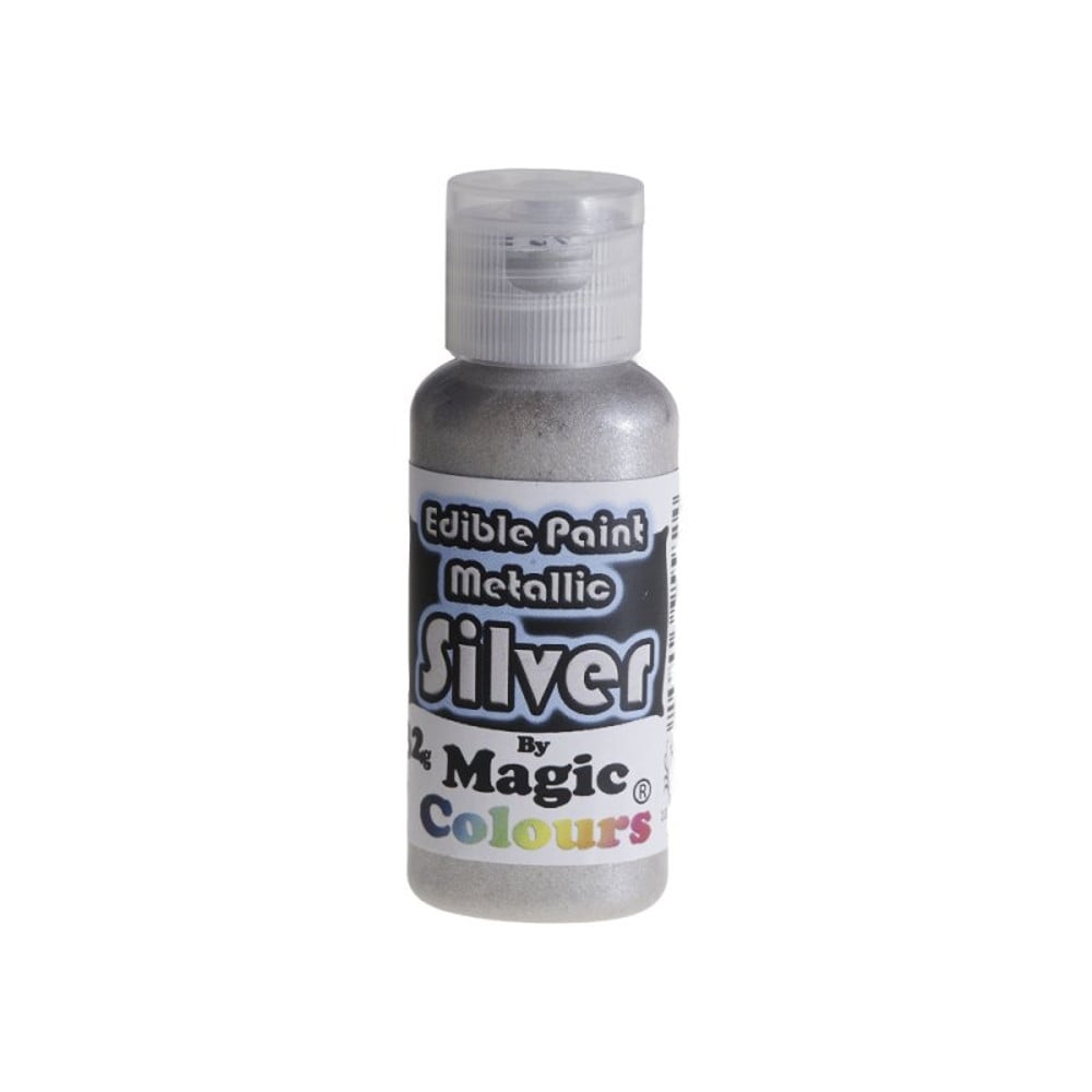 Magic Colours Metallic Edible Paint 32g - Silver