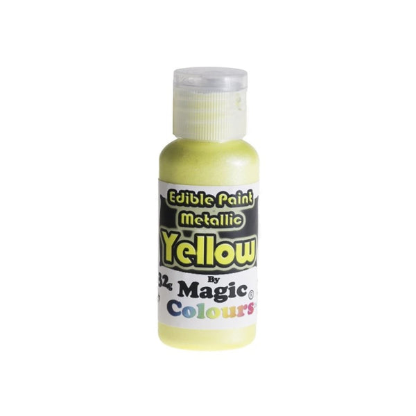 Magic Colours Metallic Edible Paint 32g - Yellow