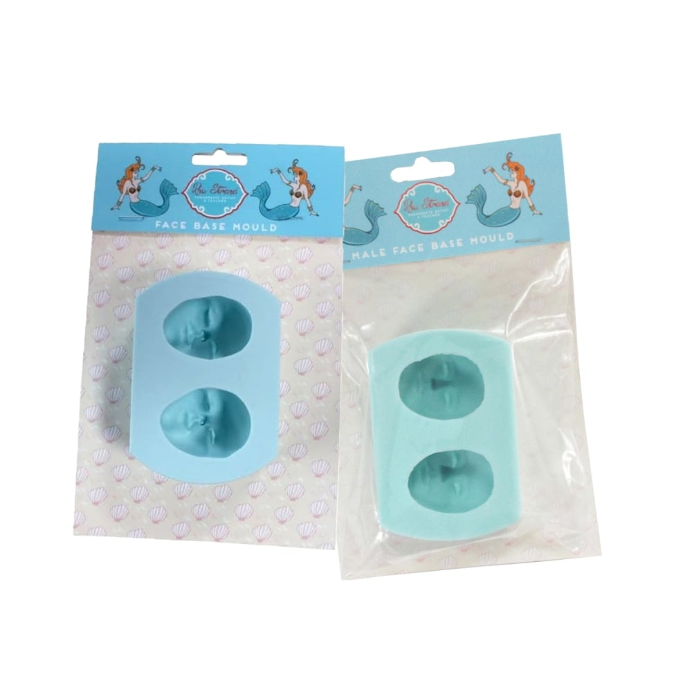 The Cake Decorating Co. Male And Female Face Base Mould by Rhu Strand