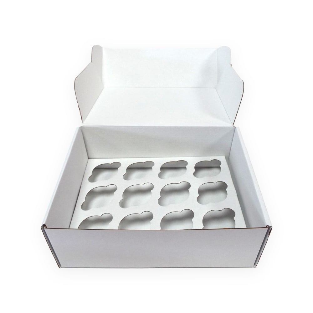 Simply Making Mini White Corrugated Cupcake Box