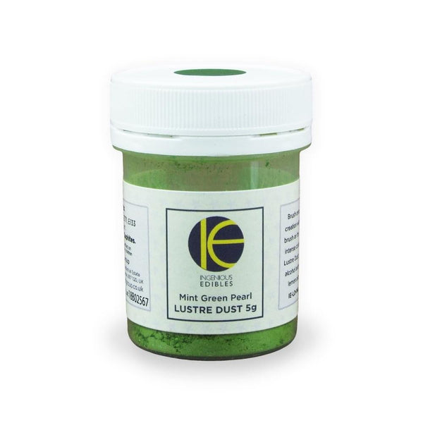 Ingenious Edibles Edible Pearl Lustre Dusts 5g - Mint Green