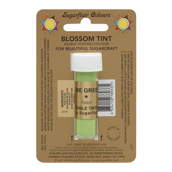 Sugarflair Lime Green - Blossom Tint Dusting Colour 7ml
