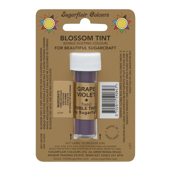 Sugarflair Grape Violet - Blossom Tint Dusting Colour - 7ml