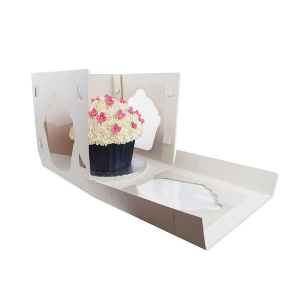 Simply Making White - 10 Inch Luxury Satin Finish Giant Cupcake Box