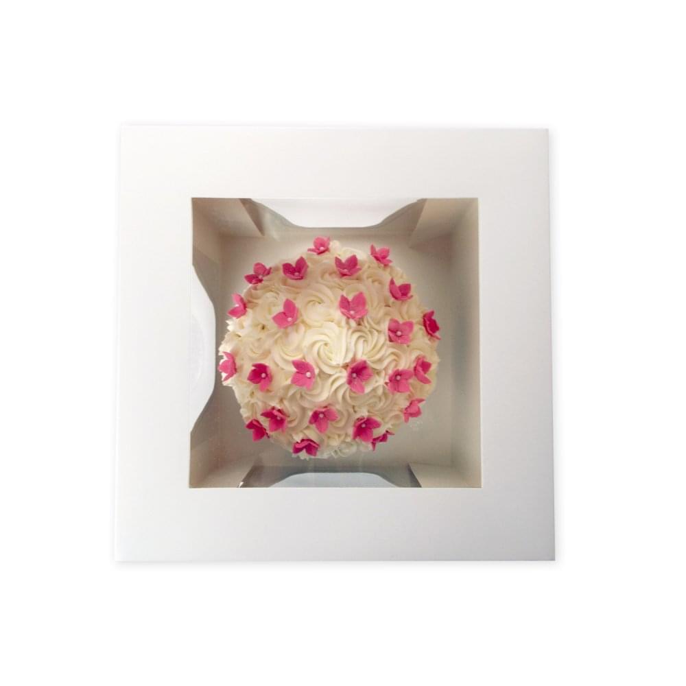 Simply Making White - 10 Inch Luxury Satin Finish Giant Cupcake Box