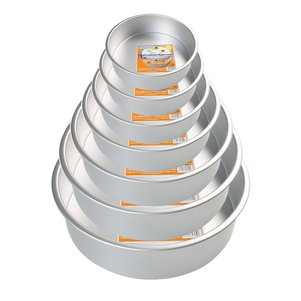 PME Set of 7 - 3" Deep EVEN - Round Seamless Baking Tins
