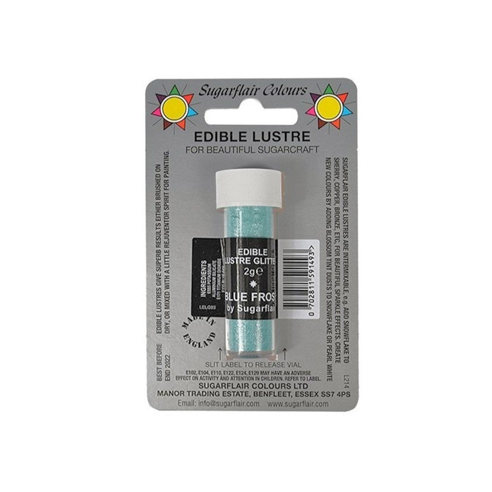 Sugarflair Blue Frost - Edible Lustre Glitter 2g