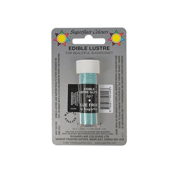 Sugarflair Blue Frost - Edible Lustre Glitter 2g
