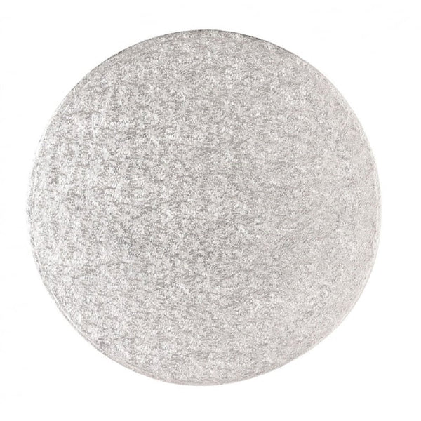 Doric Cake Craft Silver Round Foil-Coated Cake Card