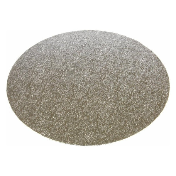 Doric Cake Craft Silver Round Foil-Coated Cake Card