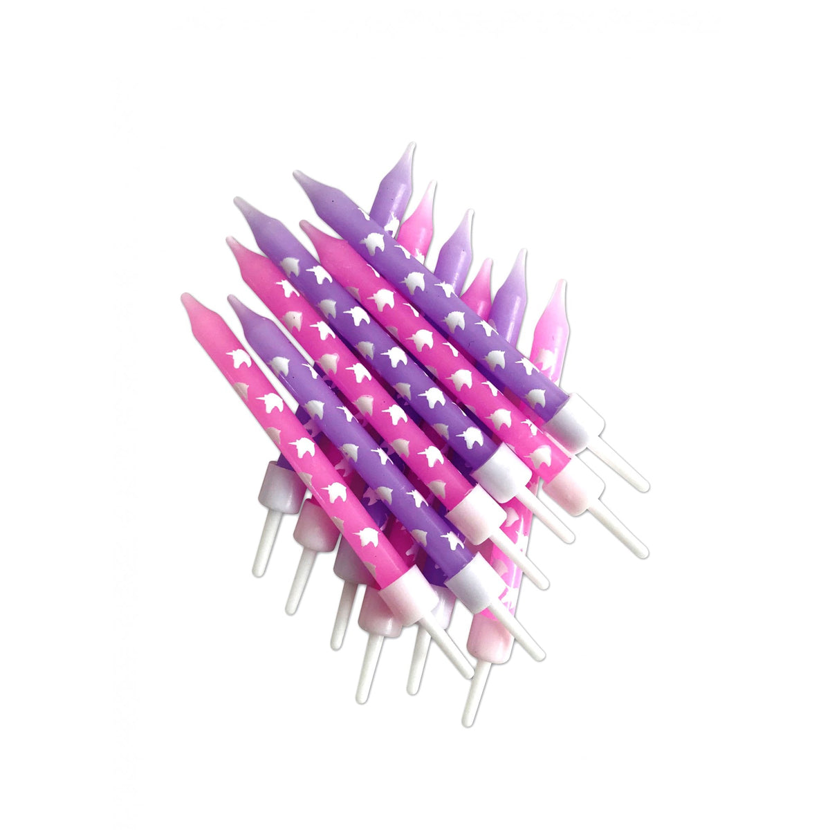 Anniversary House Pink & Lilac Unicorn Candles