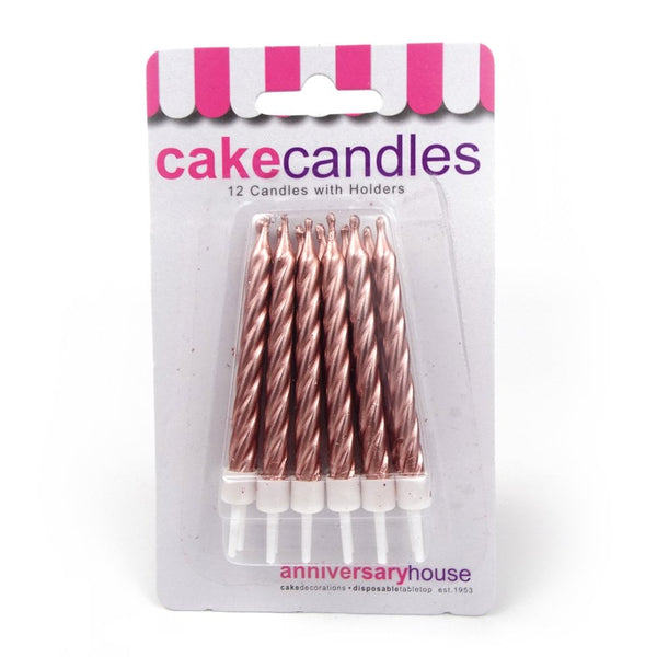 Anniversary House Rose Gold Metallic Candles