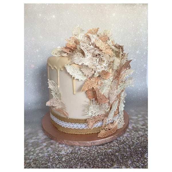 Cake Lace Feathers - 3D Large Lace Mat